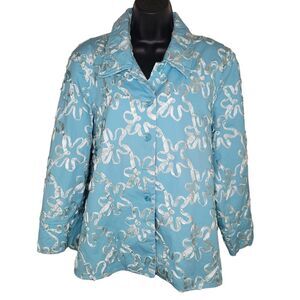 George Simonton Button Front Soutache Jacket Size XL